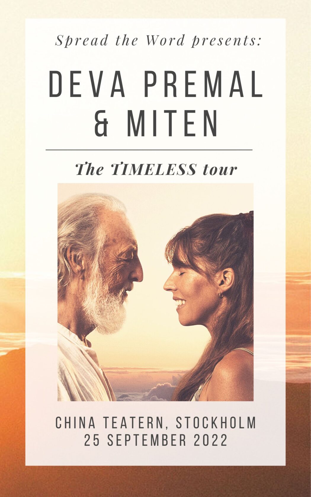 Deva Premal & Miten The Timeless Tour 2022 in Stockholm